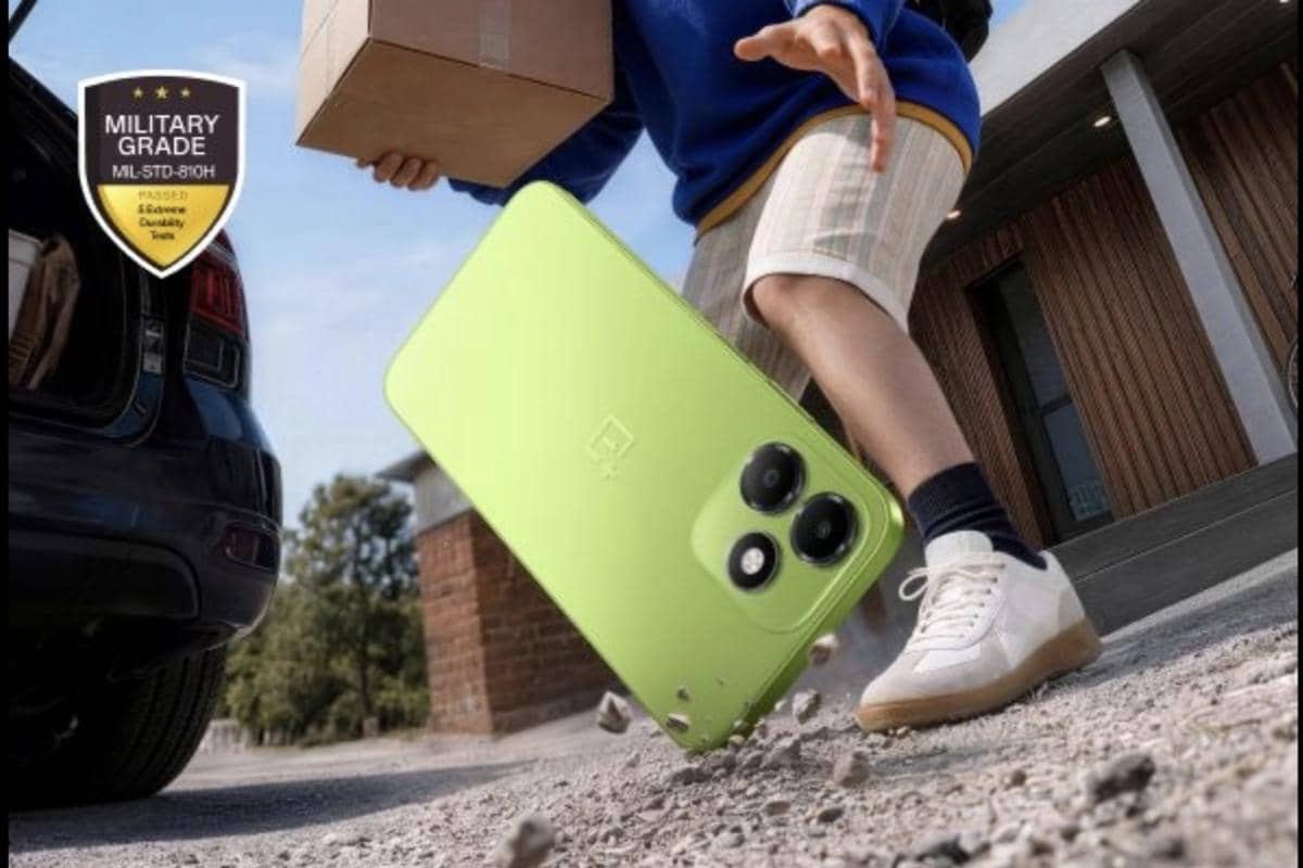 ilustrasi OnePlus N6 Lite yang tahan terjatuh