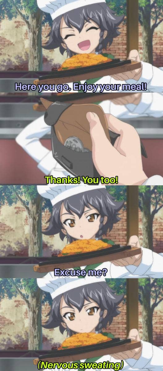 meme anime tentang perasaan gugup
