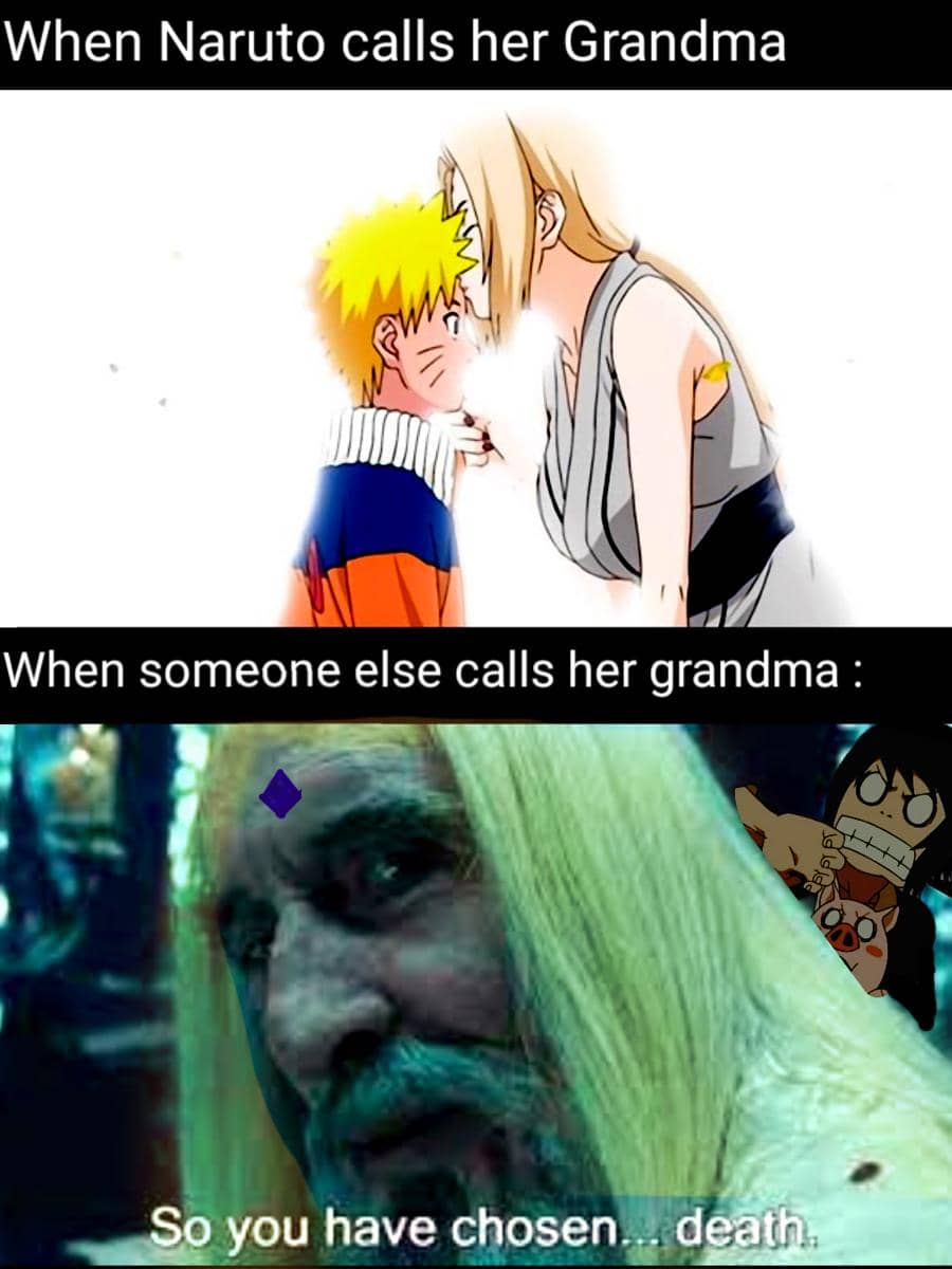 meme Naruto tentang nenek