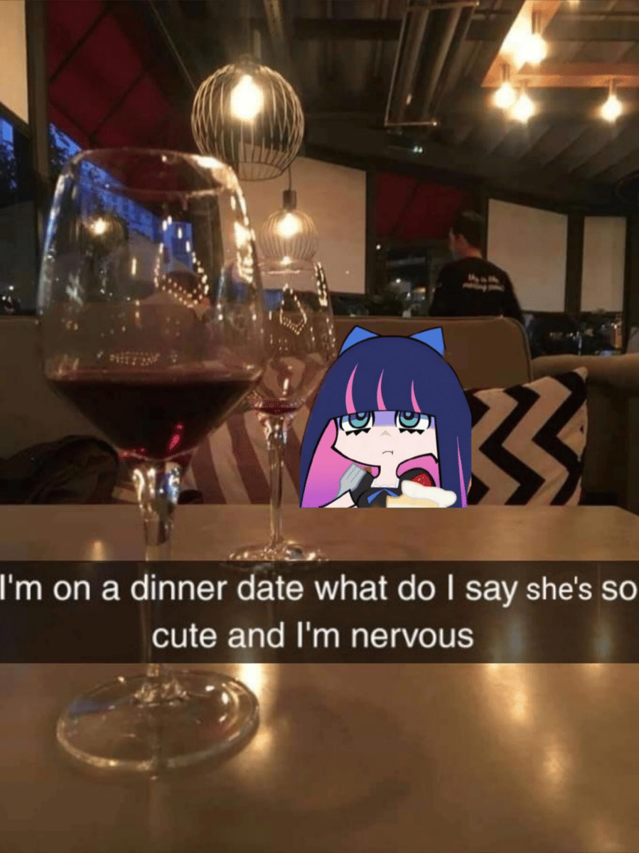 meme anime tentang perasaan gugup