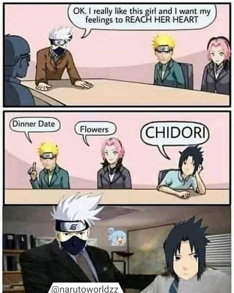 meme Naruto tentang makan malam