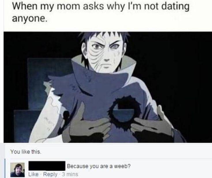 meme Naruto tentang kencan