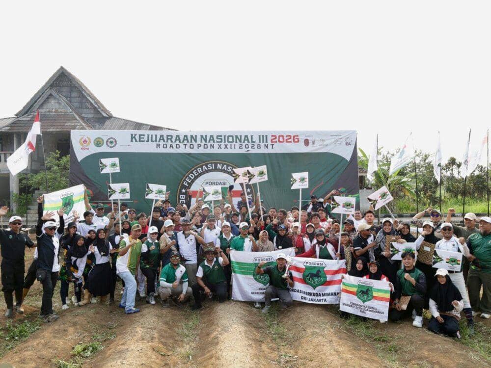 Ajang Kejurnas Berkuda Memanah III 2026 Road to PON yang digelar KONI berlangsung di Bogor, Jawa Barat.