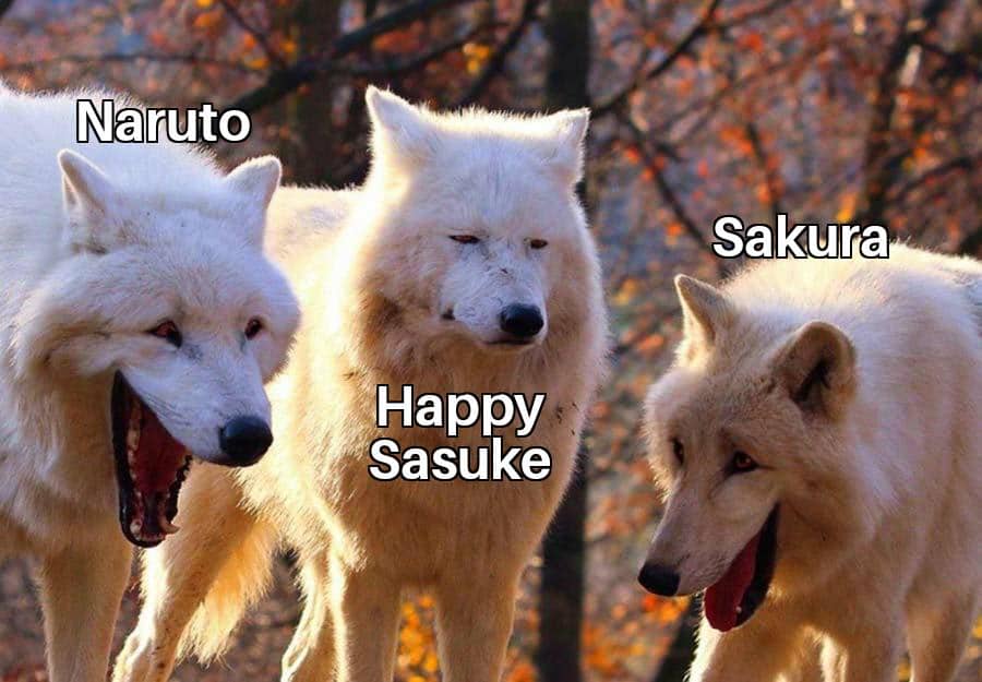 meme Naruto tentang trio