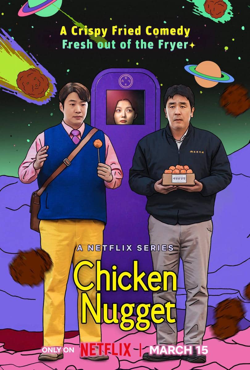 Poster drama Chicken Nugget produksi Netflix yang digunakan sebagai materi promosi untuk serial tersebut di platform streaming.