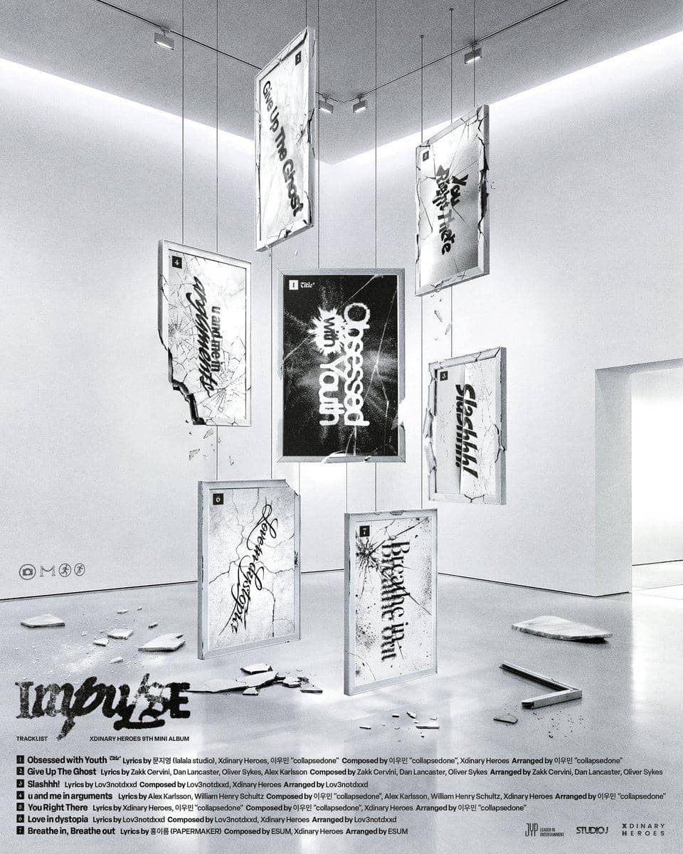 tracklist mini album ke-9 IMPULSE dari Xdinary Heroes