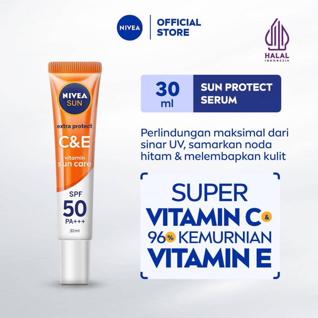 Nivea Sun Sunscreen Face Serum Extra Protect C & E Vitamin SPF 50+ PA++++