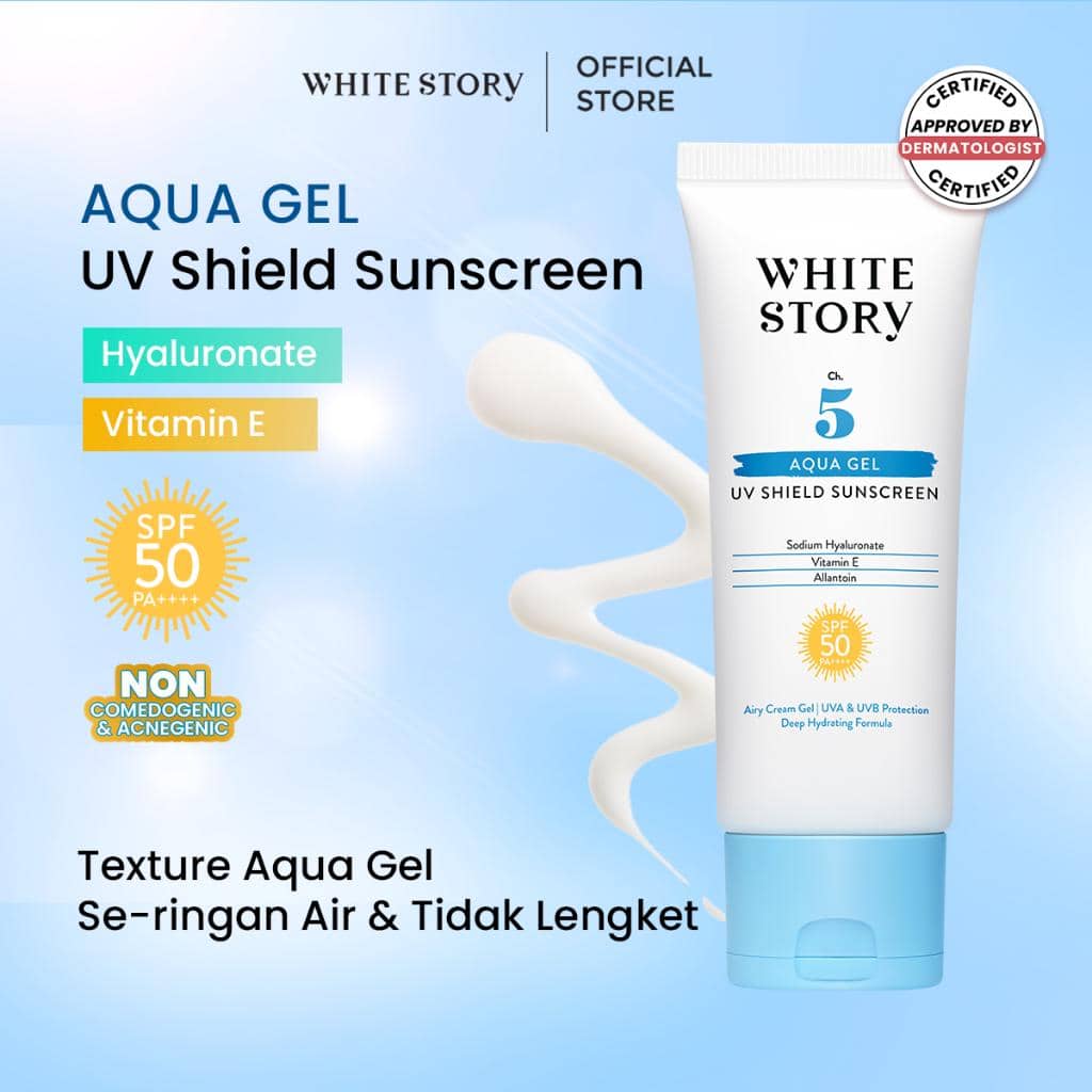 White Story Sunscreen Aqua Gel UV Shield SPF 50 PA++++