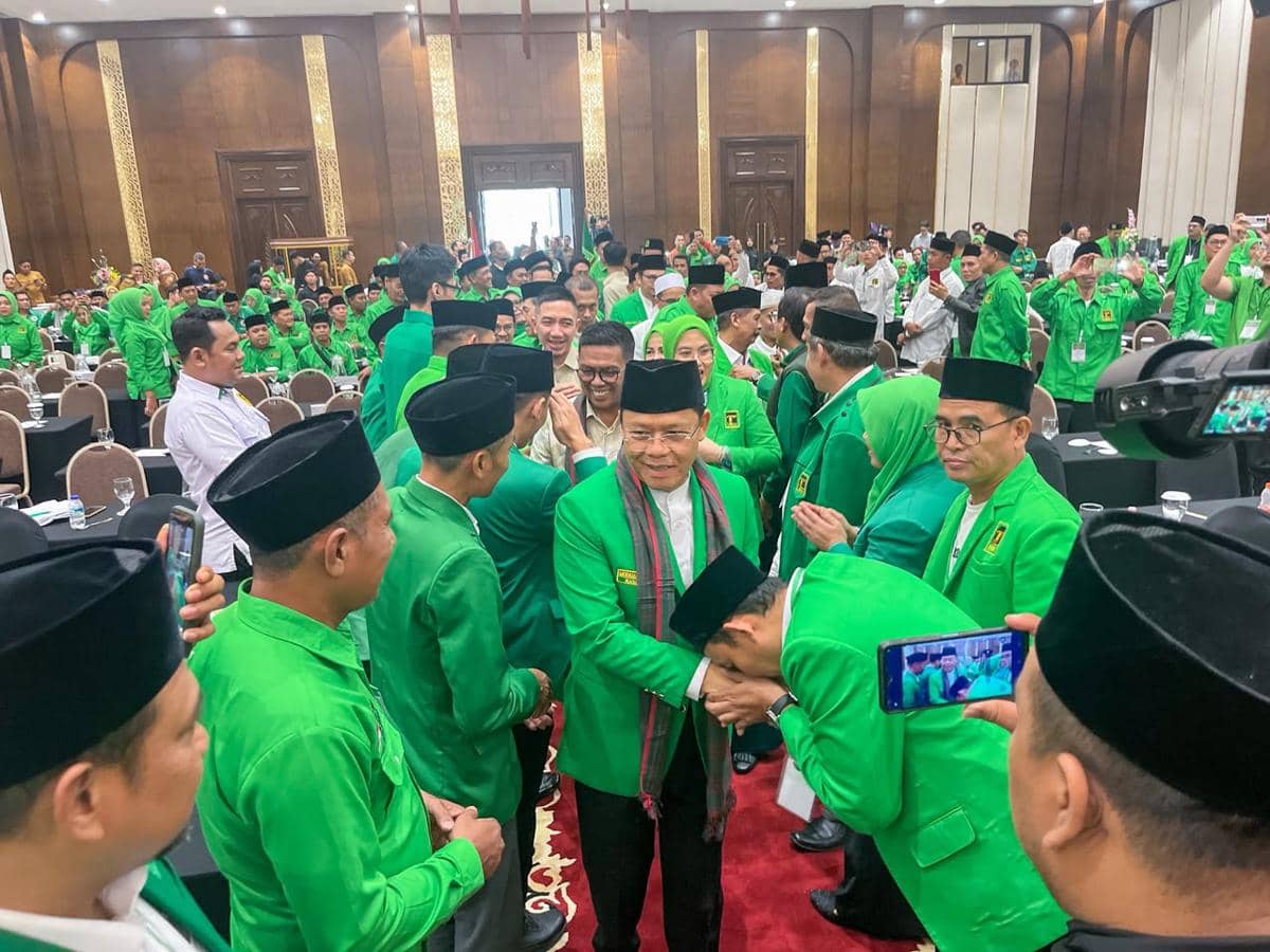 Ketua Umum Partai Persatuan Pembangunan (PPP), Muhamad Mardiono menghadiri pengukuhan kepengurusan DPW PPP Provinsi Banten serta DPC PPP kab