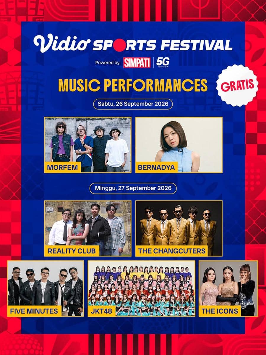 Vidio Sports Festival, acara olahraga yang dibagikan melalui akun Instagram Vidio Sports untuk penggemar olahraga.