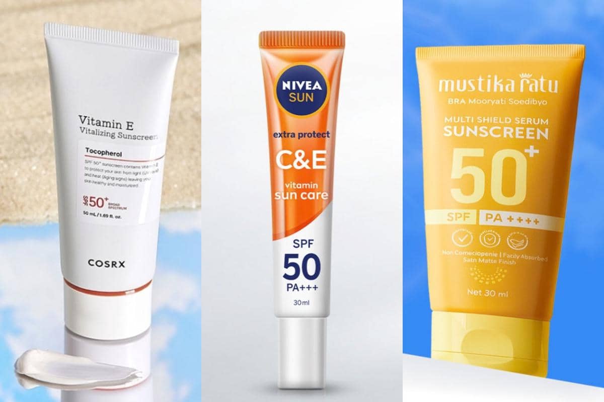4 Rekomendasi Sunscreen Mengandung Vitamin E, Kulit Tetap Sehat!