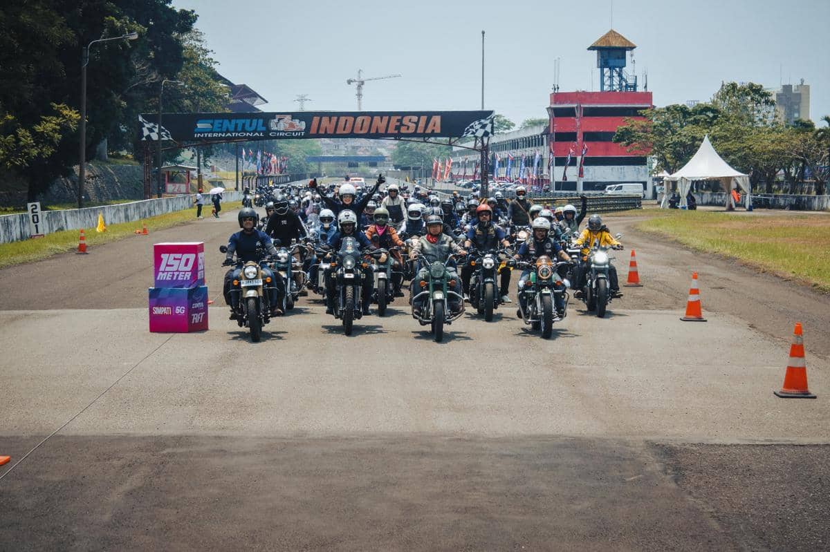 Suasana Royal Enfield One Ride 2026 Indonesia, kegiatan berkendara komunitas dengan sepeda motor Royal Enfield.