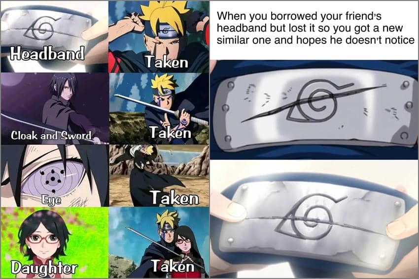8 Meme Naruto tentang Ikat Kepala, Ada yang Segede Gaban?