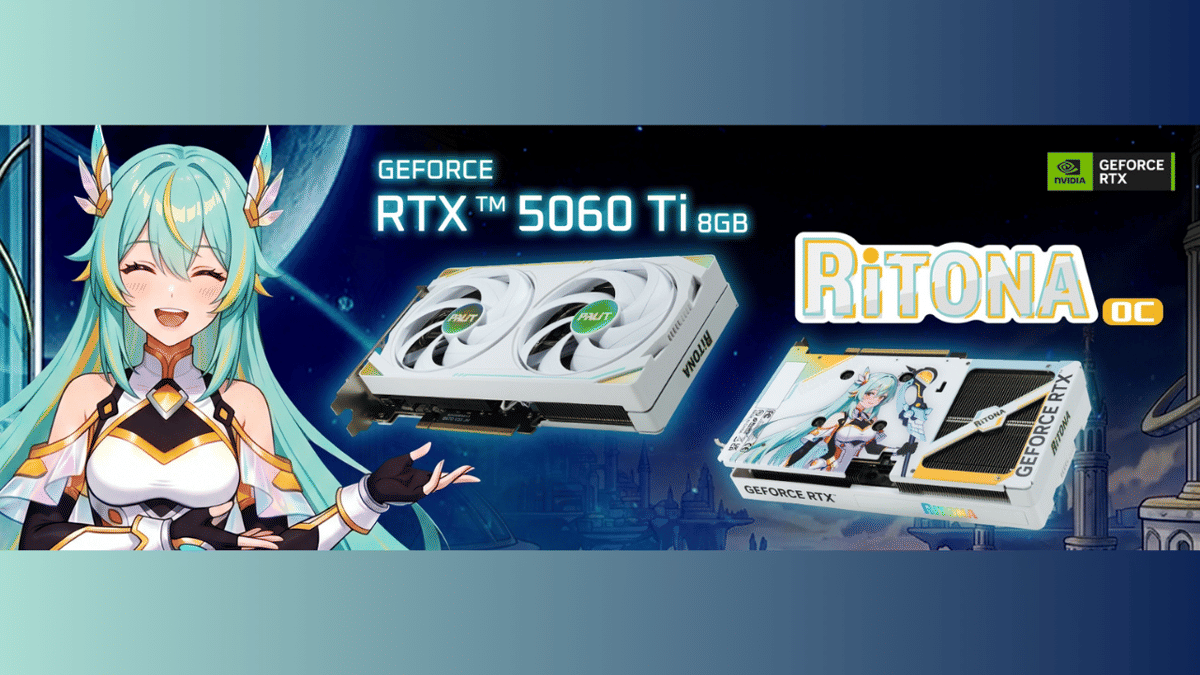 PALIT Luncurkan GeForce RTX 5060 Ti 8GB RiTONA OC, Duta Gaya Anime!