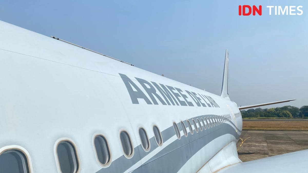 Body pesawat A330 MRTT milik Angkatan Udara Prancis.