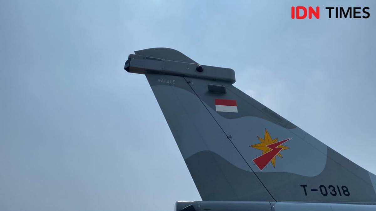 Penampakan pesawat Rafale milik TNI AU.