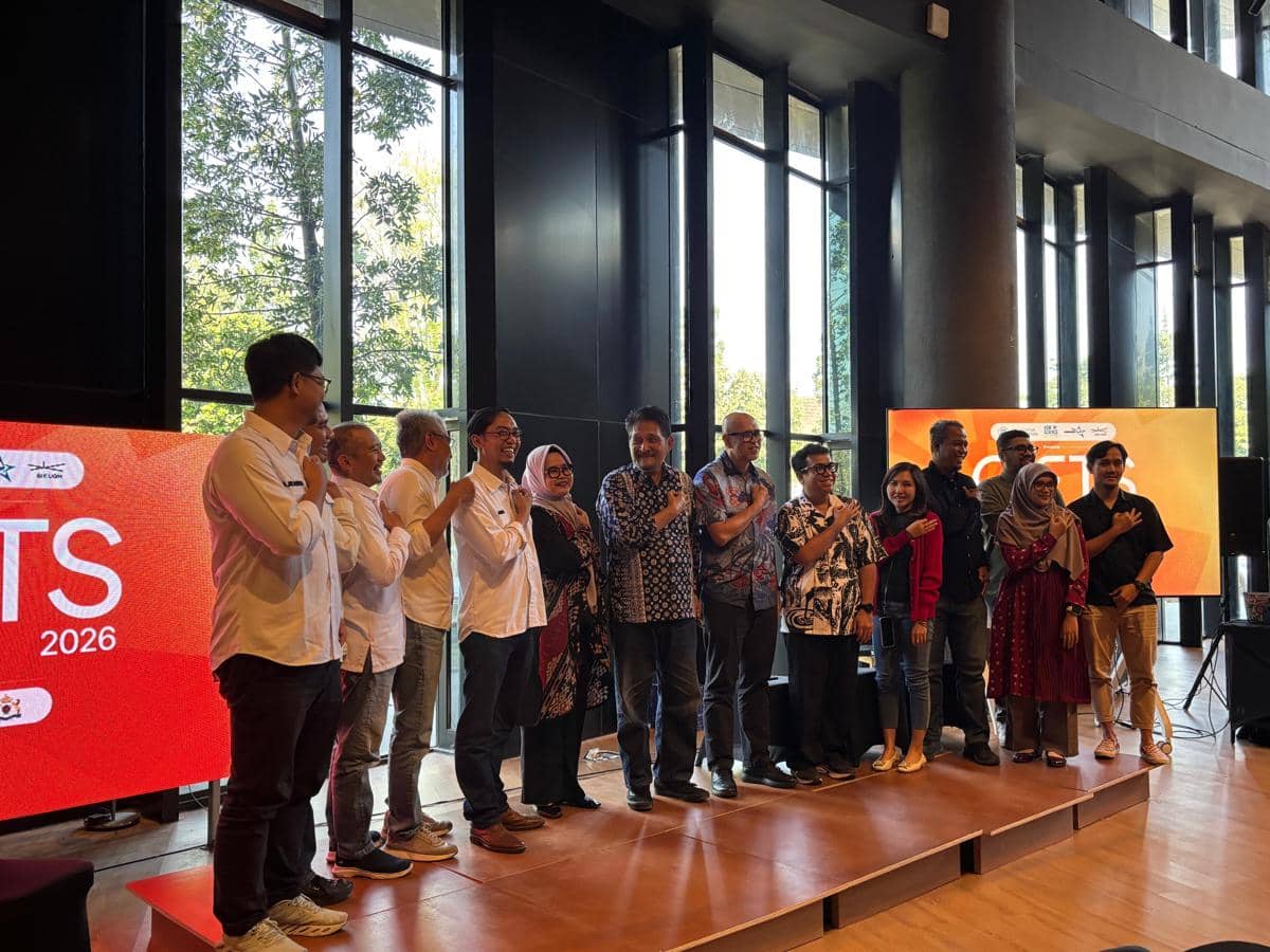 Jumpa pers Global Innovation and Future Technology Summit (GIFTS) di Gelanggang Inovasi Kreativitas Universitas Gadjah Mada (GIK UGM), Selasa (22/9/2026). (IDN Times/Herlambang Jati Kusumo)