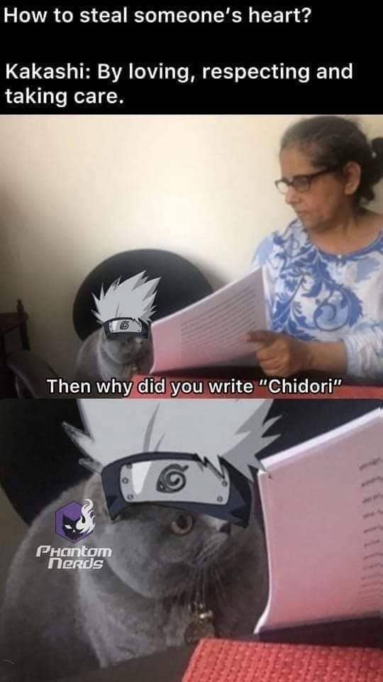 meme Naruto tentang kucing