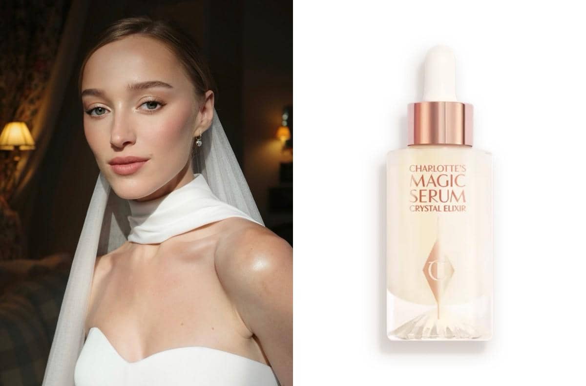Bridal makeup Phoebe Dynevor dan produk skincare