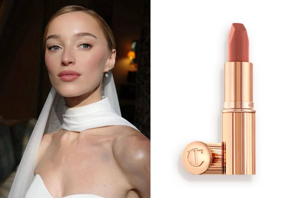 Bridal makeup Phoebe Dynevor dan produk makeup Charlotte Tilbury