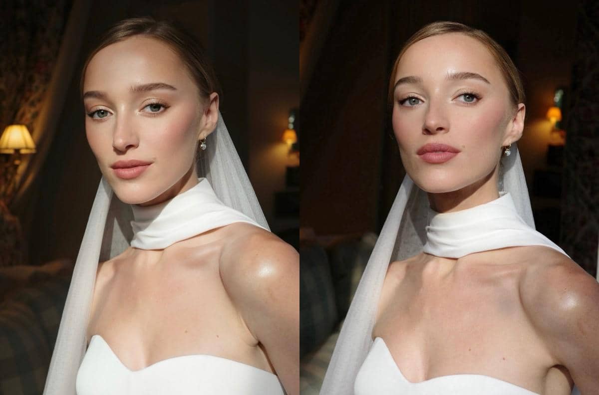 Detail Bridal Makeup Phoebe Dynevor, Looknya Soft Romantic!