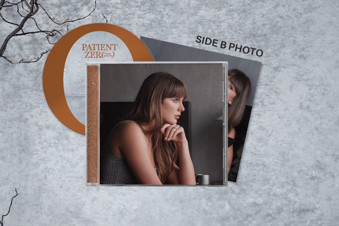 CD Patient Zero versi piano di website resmi Taylor Swift