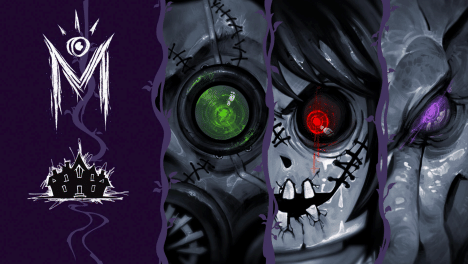 Visual dokumentasi untuk Monster in the Mansion dari Ubermonster Productions, sebagaimana tercantum pada kredit gambar.