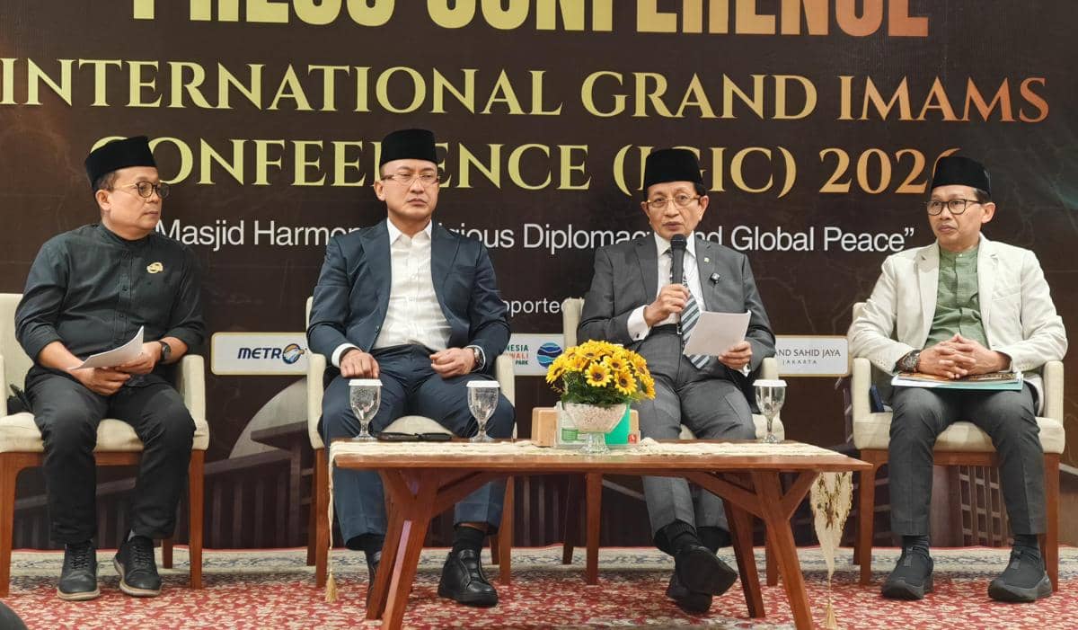 Konferensi pers International Grand Imams Conference (IGIC) 2026 (IDN Times/Ilman Nafi'an)
