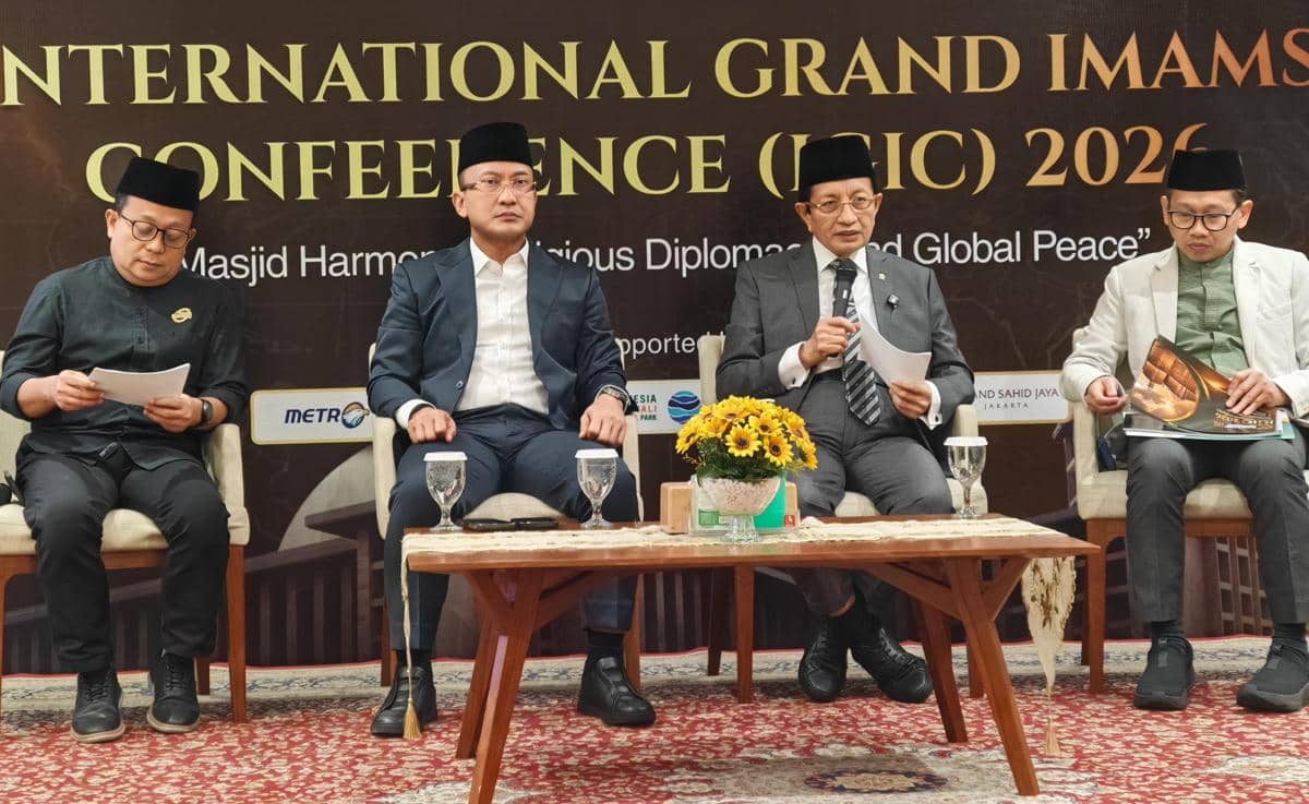 Konferensi pers International Grand Imams Conference (IGIC) 2026 (IDN Times/Ilman Nafi'an)