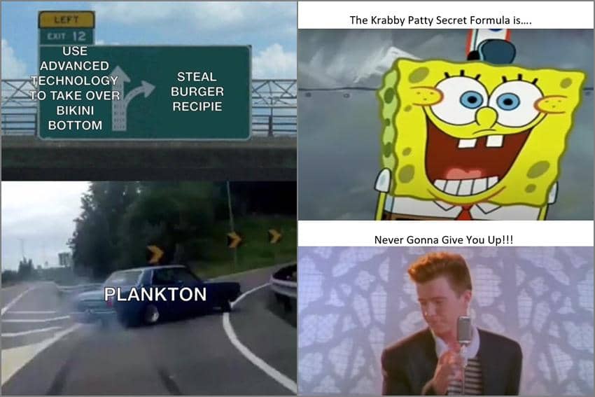 8 Meme SpongeBob tentang Resep Rahasia Krabby Patty, Bocor?