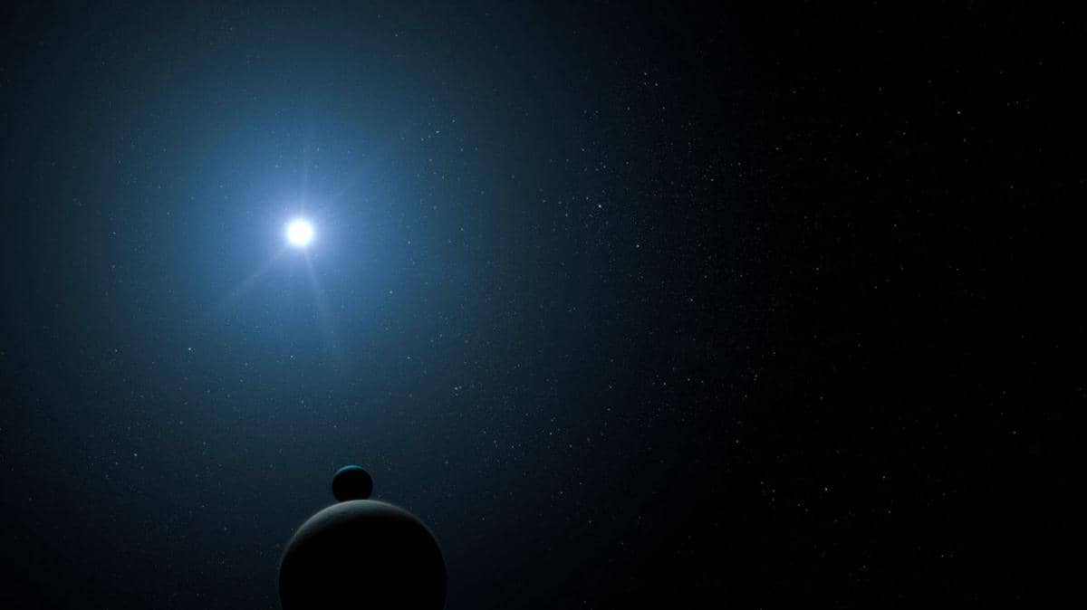 ilustrasi Neptunus jika diamati dari jauh