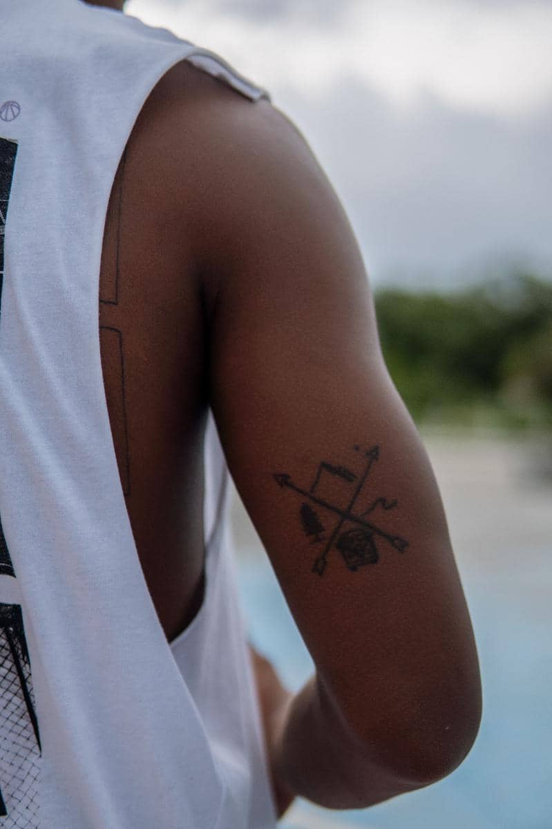tato simpel di tangan cowok