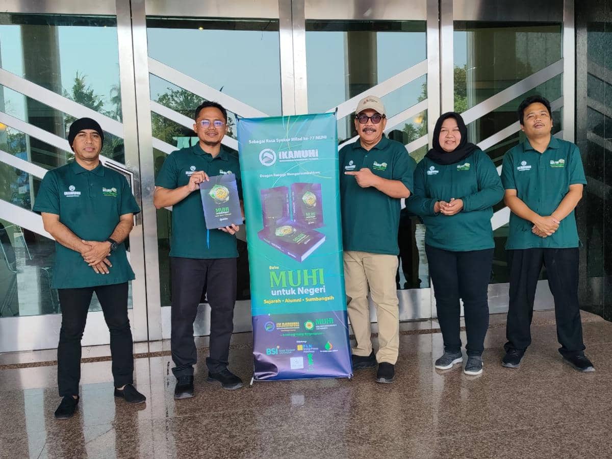 Soft launching buku digelar dalam rangkaian peringatan milad ke-77 MUHI di Sportorium Universitas Muhammadiyah Yogyakarta (UMY), Rabu (23/9/2026). (Dok. Istimewa)