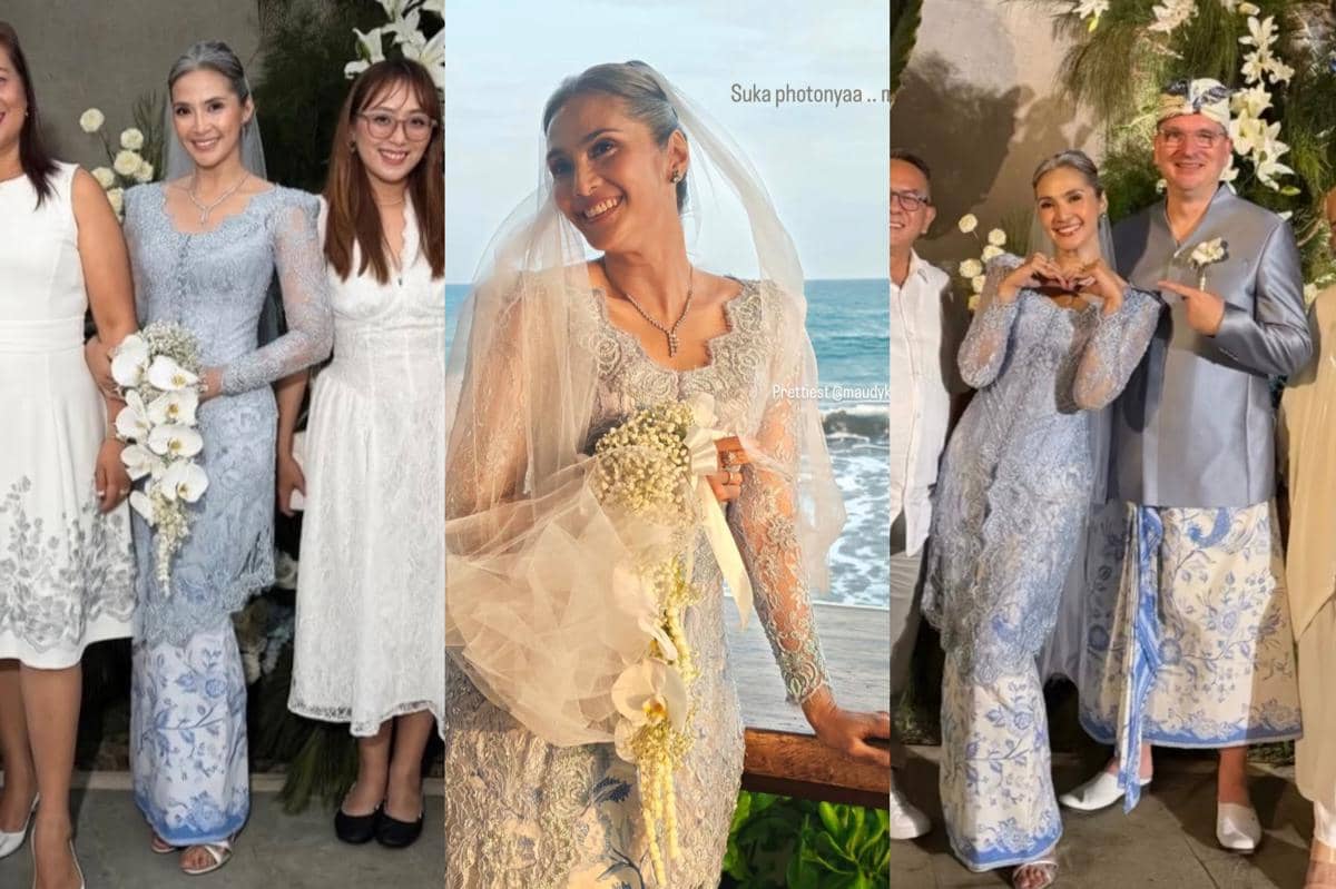 Kebaya dan Makeup Maudy Koesnaedi Rayakan Wedding Anniversary ke-25
