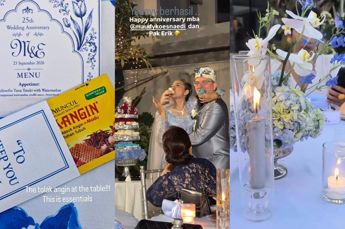 3 Inspirasi Dekor Silver Wedding Anniversary Maudy Koesnaedi