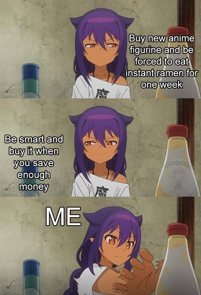 meme anime tentang prioritas