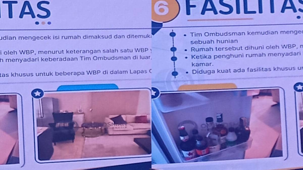 Penampakan Hunian Sel Mewah Lapas Cibinong, Ada Miras di Kulkas