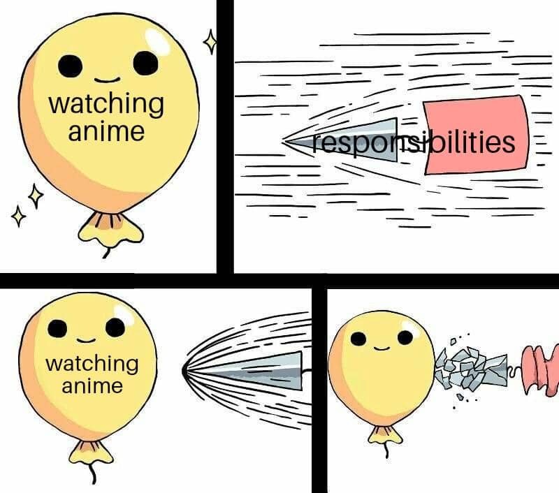 meme anime tentang prioritas