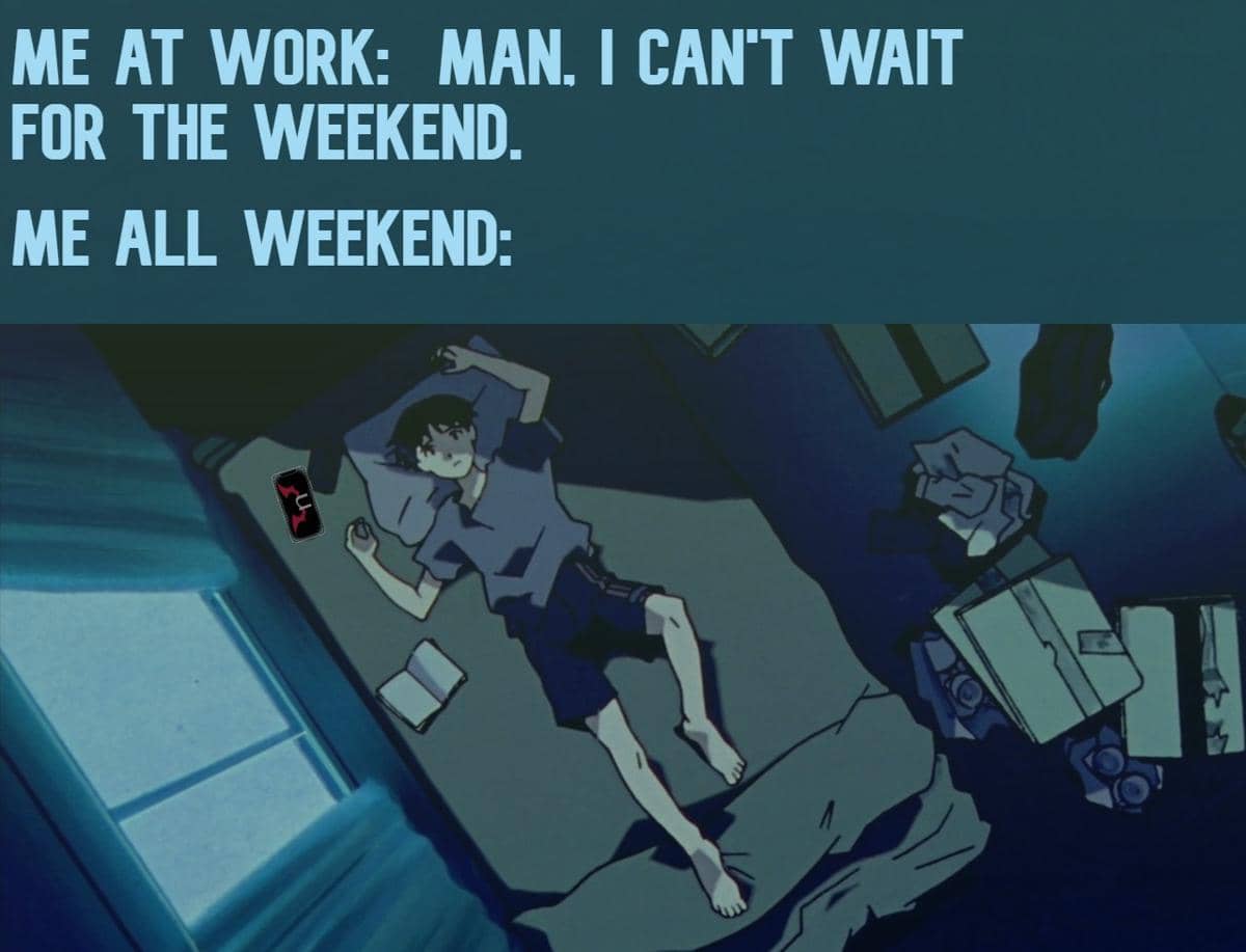 meme anime tentang Minggu