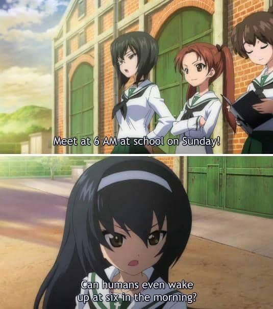 meme anime tentang Minggu