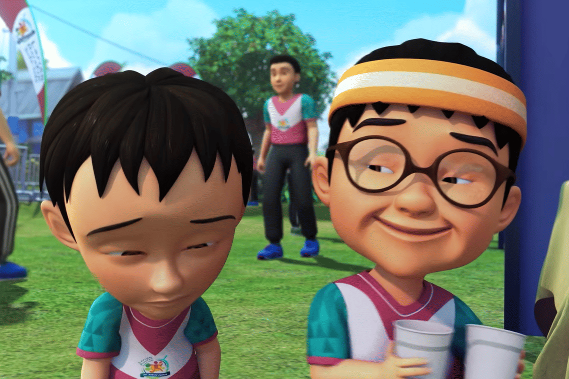 ilustrasi Fizi di Upin-Ipin
