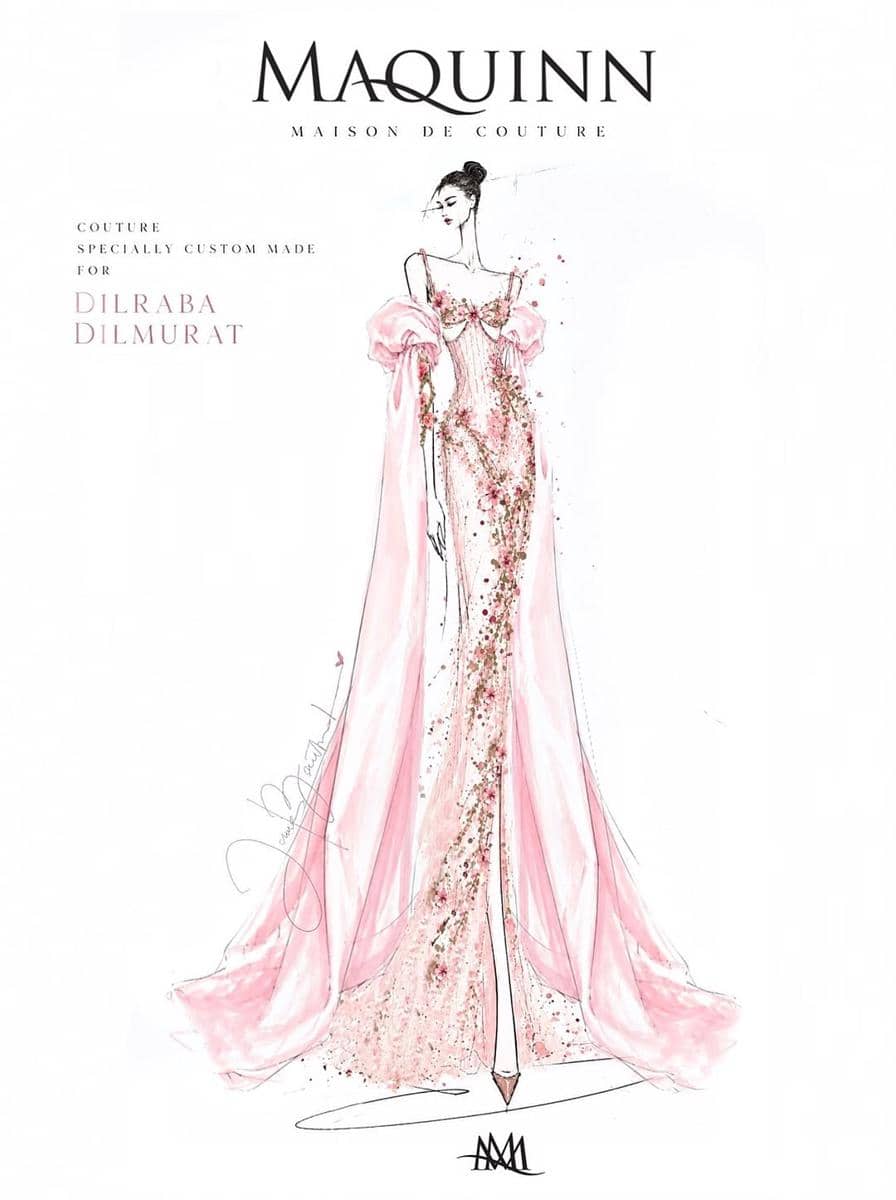 Dilraba Dilmurat gaun MAQUINN