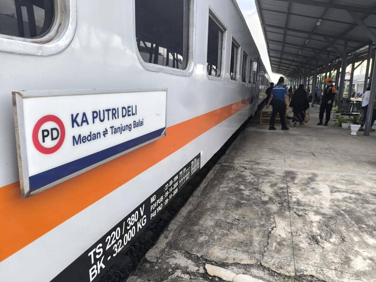Viral Kabar Kereta Api Putri Deli Anjlok, Ini Penjelasan KAI Sumut