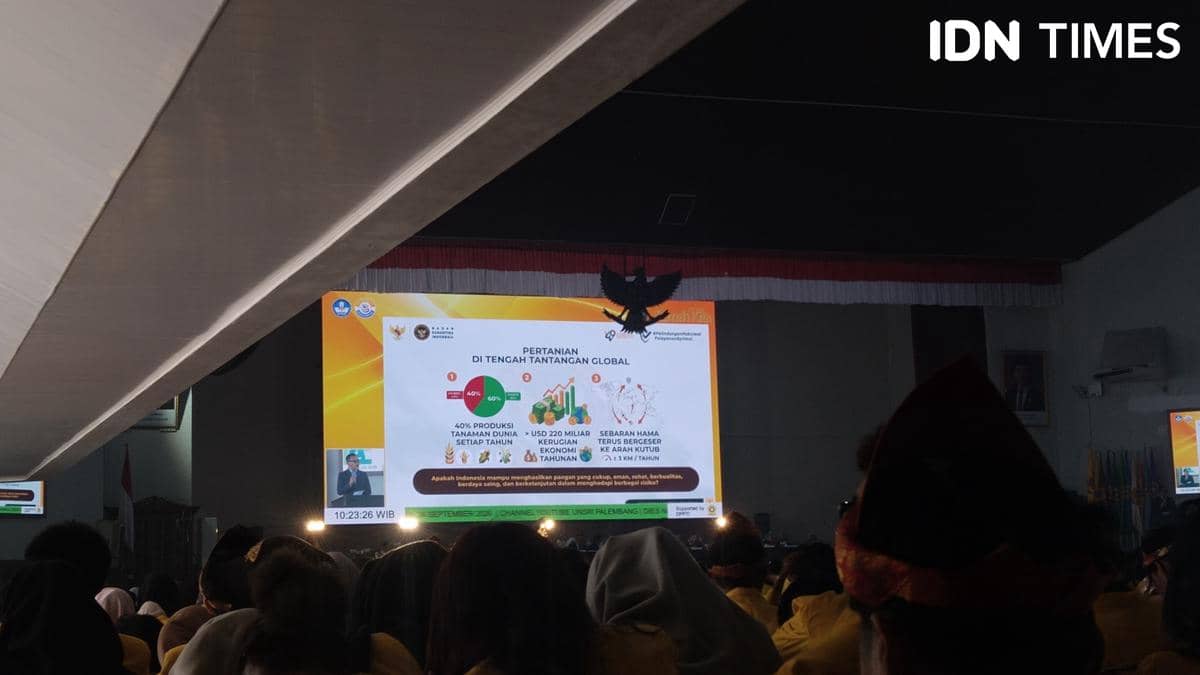 Kepala Badan Karantina Indonesia Abdul Kadir Karding menyampaikan kuliah umum di Universitas Sriwijaya.