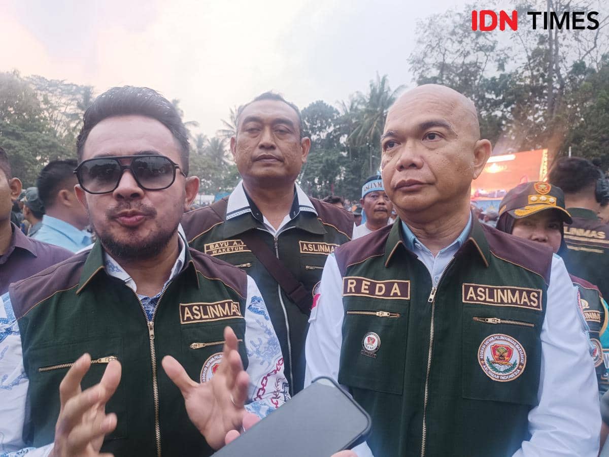 Kegiatan Kemah Bhakti Satya Linmas, Pengukuhan DPC Aslinmas Kota Bandar Lampung dan DPC Aslinmas se-Provinsi Lampung, serta DPC Abpednas Kota Bandar Lampung, Kamis (24/9/2026). (IDN Times/Tama Yudha Wiguna).
