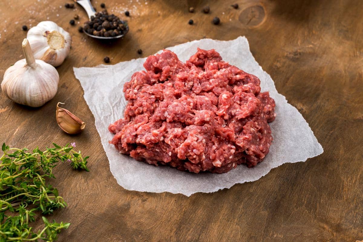 ilustrasi daging yang sudah digiling