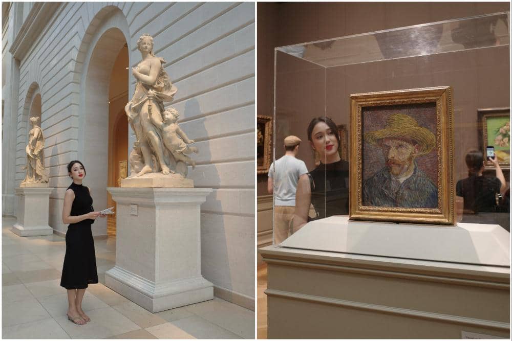 Yasmin Napper Menikmati Karya Seni di The Metropolitan Museum of Art
