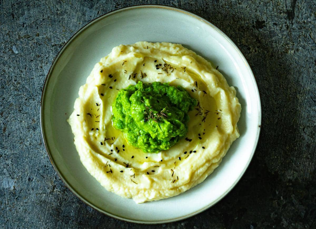 ilustrasi sajian mashed potato