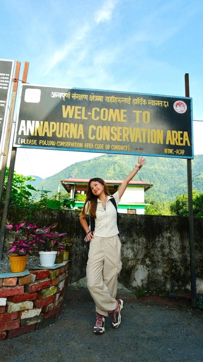 Bella Graceva pertama kali ke Annapurna Conservation Area