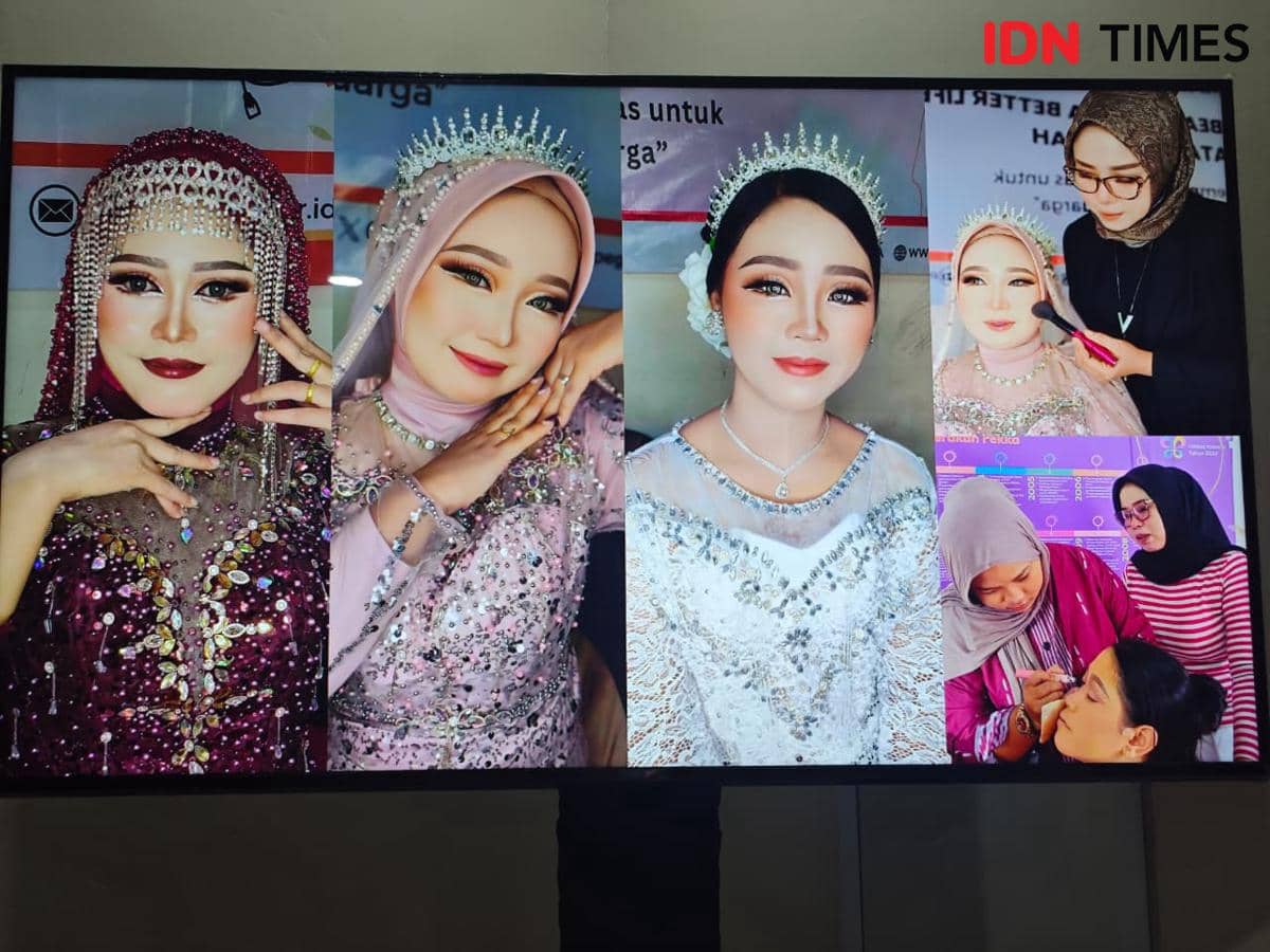 Hasil karya Aam menjadi MUA (IDN Times/Febriyanti Revitasari)